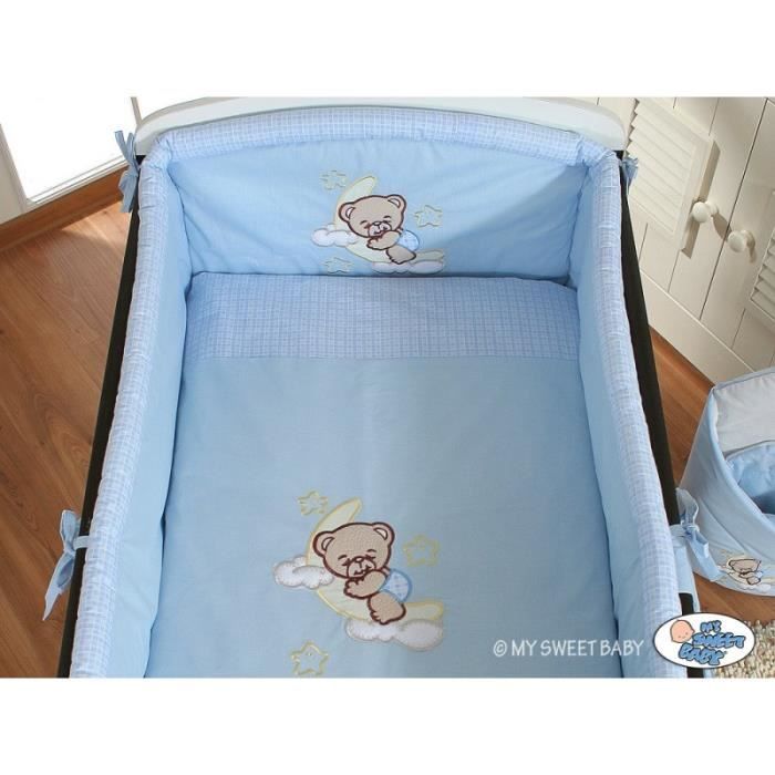 Lit Et Parure De Lit Bebe Bonne Nuit Bleu Ciel De Lit Mousseline 1 60 Achat Vente Lit Bebe Soldes Sur Cdiscount Des Le Janvier Cdiscount