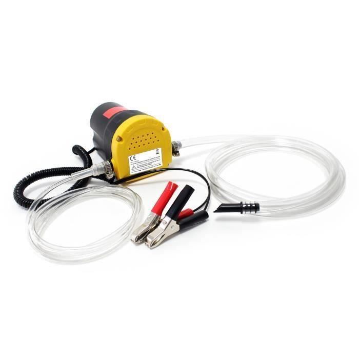 LAIM Pompe de vidange par aspiration 12V - Noir et jaune