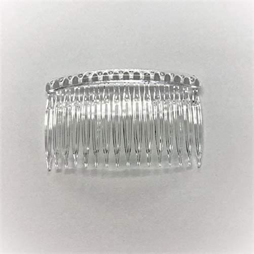 The Home Fusion Company 2x Klare Seitenkämme 100 Mm – Für Kopfschmuck, Haarspangen, Basteln