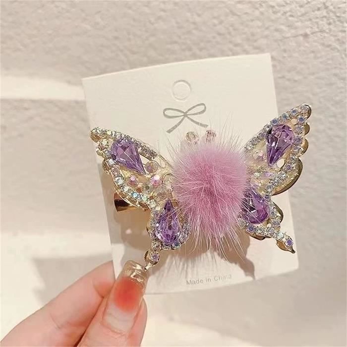 4 Pinces à Cheveux Couronne - Style Princesse - Pour Filles, Fêtes Et Photos - Matière Résine Durable