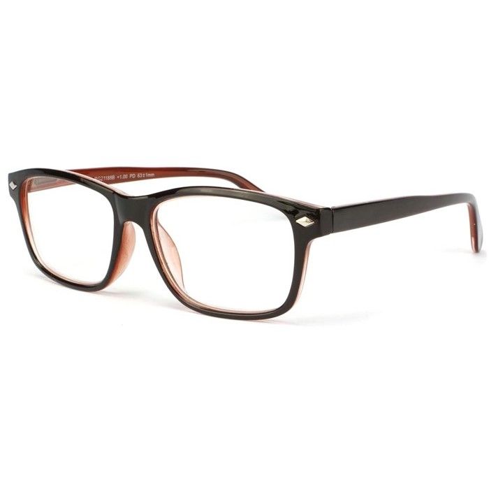 Lunette loupe rectangle marron Lyma Marron Dioptrie 3 5
