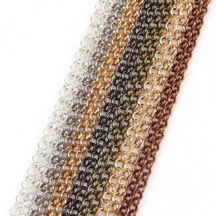 5 m 3 2 x 2 mm noir bronze style vintage maillon chaine pour fabrication de bijoux 004 chaines fournitures pour bijouterie