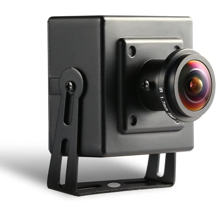 CAMERA IP 5MP POE IP Mini Caméra,Ultra HD 2880x1620P,Objectif Fisheye 1 ...