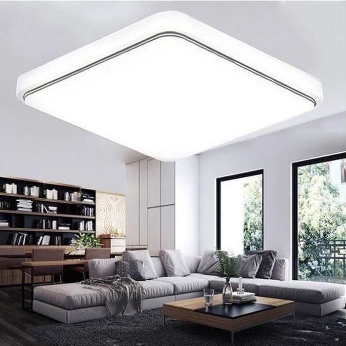 Wallpaper 24w Led Plafonnier Moderne Blanc Super Lumineux Carre Lampe Pour Desktop Wallpaper Free