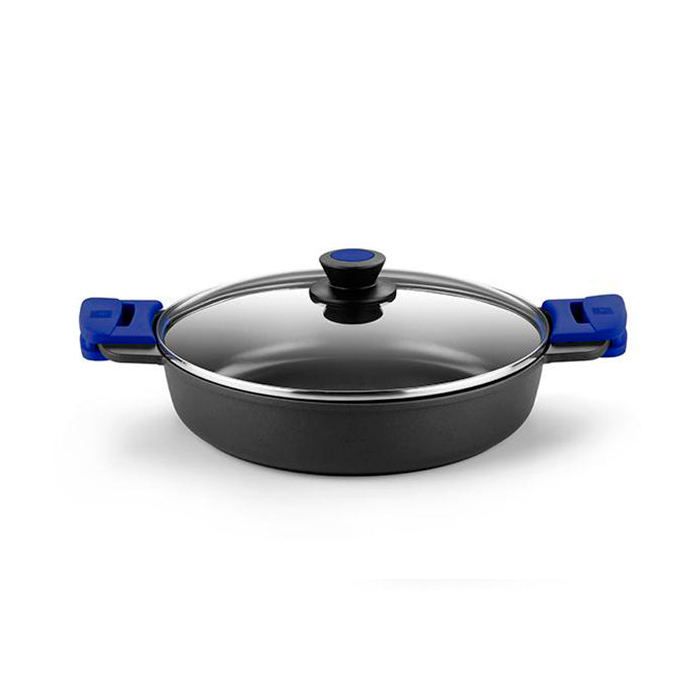 BRA Prior | Faitout Haut 24 cm, Fonte D'Aluminium, avec Antiadhésif Innovations sans PFOA, avec Couvercle en Verre et Anses en Silicone Démontables, Tous Feux Dont Induction BRA Prior | Faitout Haut 24 cm, Fonte D'Aluminium, avec Antiadhésif Innovations sans PFOA, avec Couvercle en Verre et Anses en Silicone Démontables, Tous Feux Dont Induction