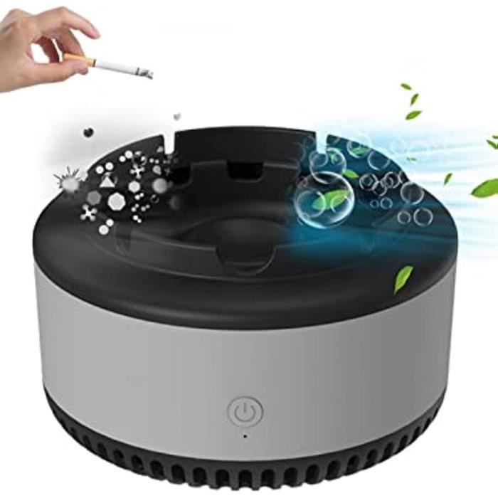 Cendrier Sans Fumée,Cendrier Purificateur avec 2 Tampons Filtrants de