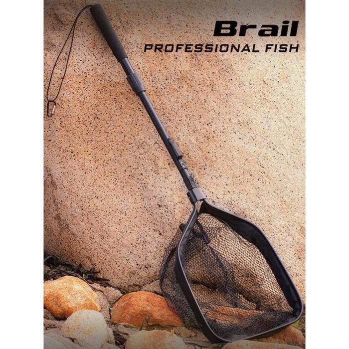 Gaffe De Pêche Télescopique Rétractable - Crochet En Alliage D'aluminium, Manche Rouge, Pour Sortir Le Gros Poisson