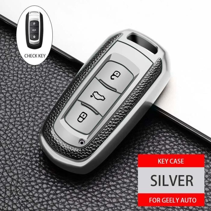 HIBEYO Coque de clé de Voiture Intelligente - Convient pour Nissan Qashqai J11 Micra Pulsar Rogue - 2 Boutons - Rouge