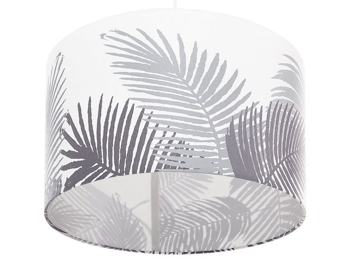 Lampe suspension blanche et grise ZILLER