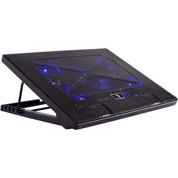 Base De Refroidissement Pour Ordinateur Portable 10-12 Pouces - Grand Ventilateur, Lumière LED, Plastique Robuste
