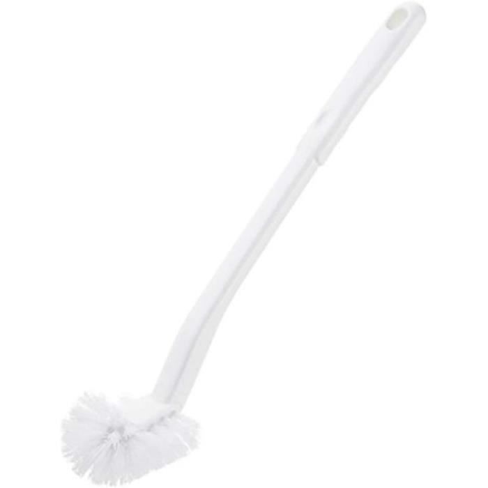 Baffect Brosse de toilette incurvée en plastique avec poignée antidérapante - Brosse de nettoyage de toilette solide - Décontamination à suspendre - Brosse portable pour cuvette de toilette Baffect Brosse de toilette incurvée en plastique avec poignée antidérapante - Brosse de nettoyage de toilette solide - Décontamination à suspendre - Brosse portable pour cuvette de toilette
