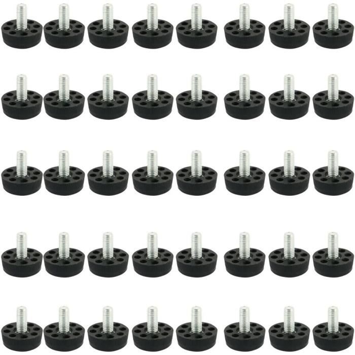 Pieds Niveleurs Réglables Uxcell M6x13x20mm - Lot De 24 Pièces, Neuf, Pour Meubles