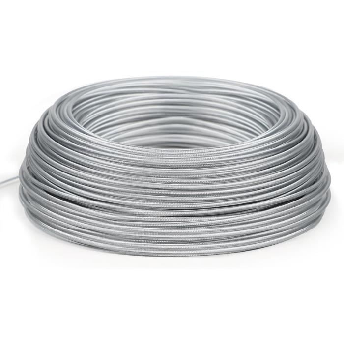 Akuoly Fil Coupe Bordures 2,4 Mm Diamètre - 60m Nylon Pour Débroussailleuse (2 Bobines X 30m)