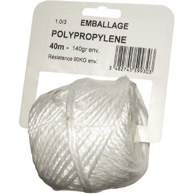 CORDERIE TOURNONAISE Ficelle en polypropylène 1,0/3 - 140 g