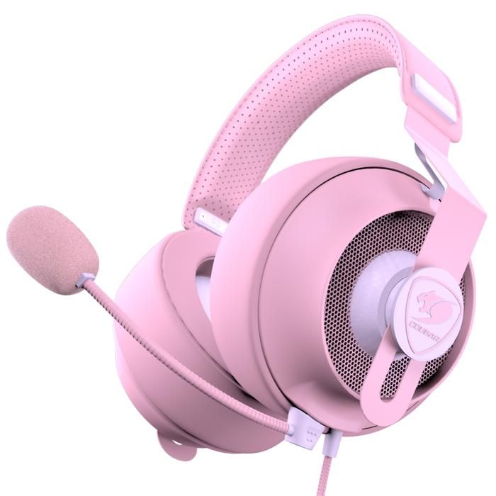 Micro Gaming - Cougar Gaming - PHONTUMSPINK - Mémoire de forme - Microphone flexible détachable - Réduction de bruit