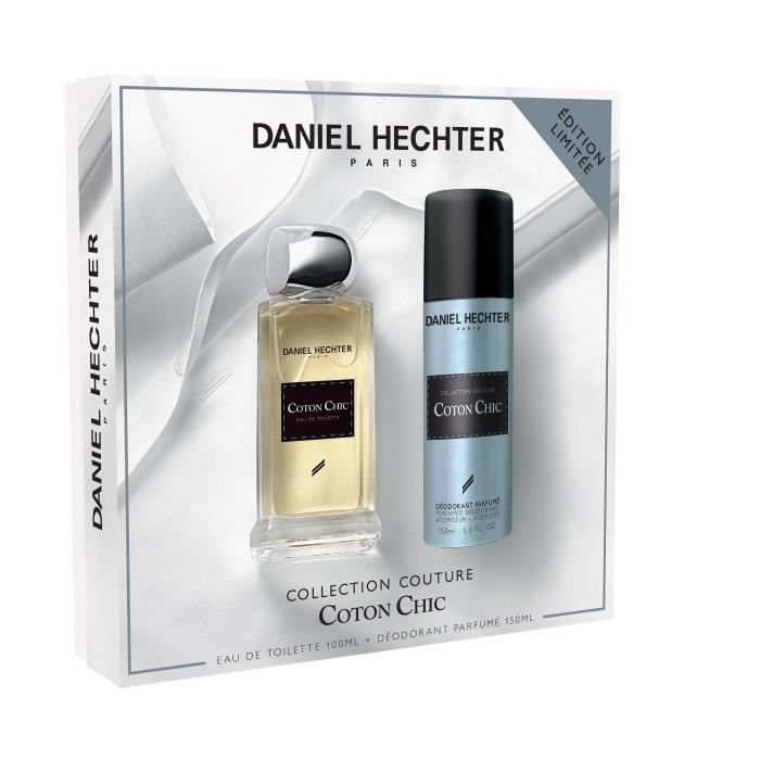 DANIEL HECHTER Ecrin Eau de toilette Couture Coton Chic 100 ml + Déodorant 150 ml