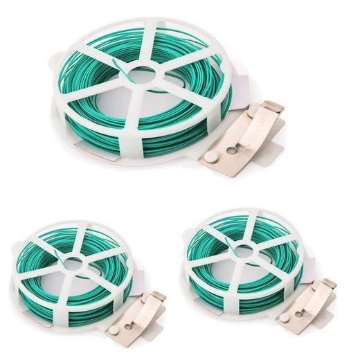 Fil De Fer De Jardin Draper 33017 - 50 Mètres Bleu, Renforcé Acier, Bobine Avec Découpe - 10