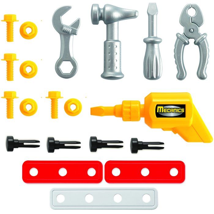 ECOIFFIER Mecanics 2303 - Valisette Mécanique 255 cm - 18 mois - Pour Bricoler Partout
