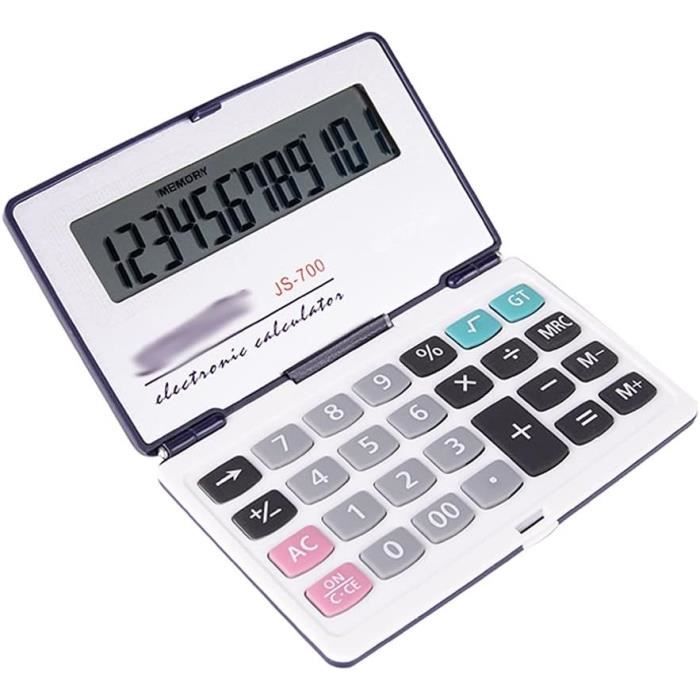 Calculatrice De Bureau OSALO Grand écran LCD 12 Chiffres - Grandes Touches, Angle 30°, Solaire Et Pile - 4