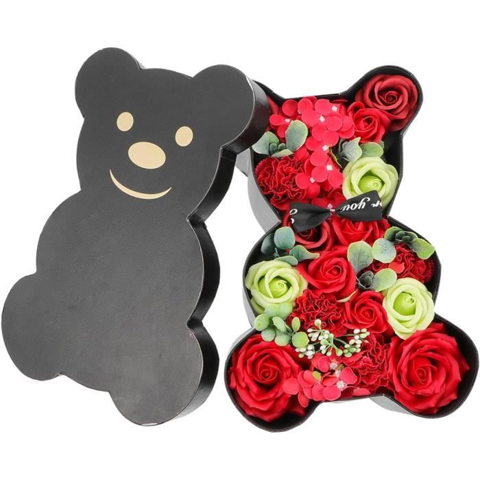Rose Ours éternel Fleur Ours En Peluche Fleurs Artificielles Saint Valentin Anniversaire De Mariage Anniversaire Cadeaux Jouets - Maison