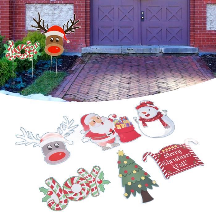 EJ.life Décorations de Noël en plastique ondulé imperméables et