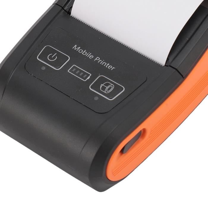 Imprimante Thermique De Reçus 58 Mm Bluetooth - Pour Caisse POS, Restaurant, Boutique - Vitesse 70 Mm/s - USB + Bluetooth - 7