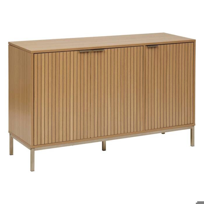 Buffet Tasso 3 portes L120cm effet bois naturel - 5five Buffet Tasso 3 portes L120cm effet bois naturel - 5five