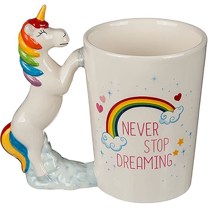 Mug Drôle Licorne 'Je T'aime Wuv' Anniversaire Bureau - 11oz