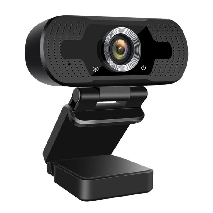 avec Clip Rotatif Jeux Conférence études Webcam Full HD 1080P avec Double Microphone,Caméra pour Ordinateur de Bureau et Portable USB de Bureau pour Appels Vidéo Enregistrement 
