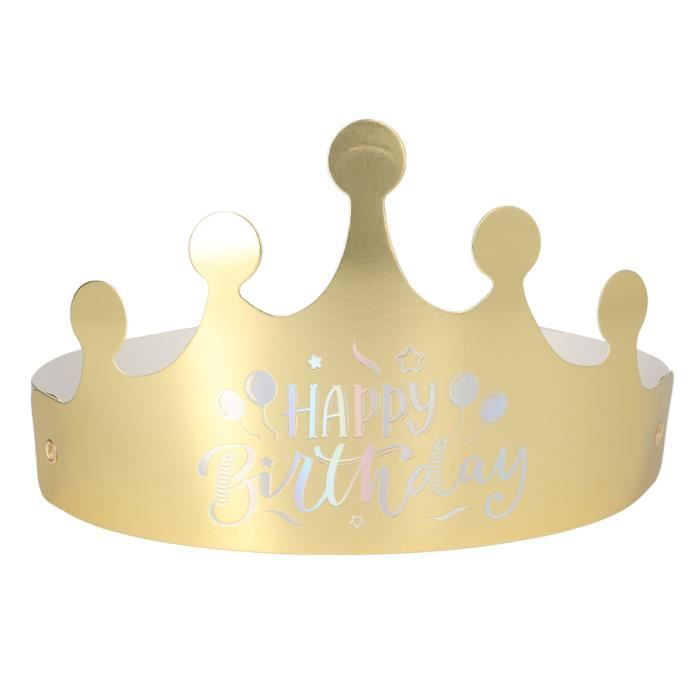 36 Pièces Couronnes Roi Doré - Chapeaux De Fête Anniversaire Et Photo Props