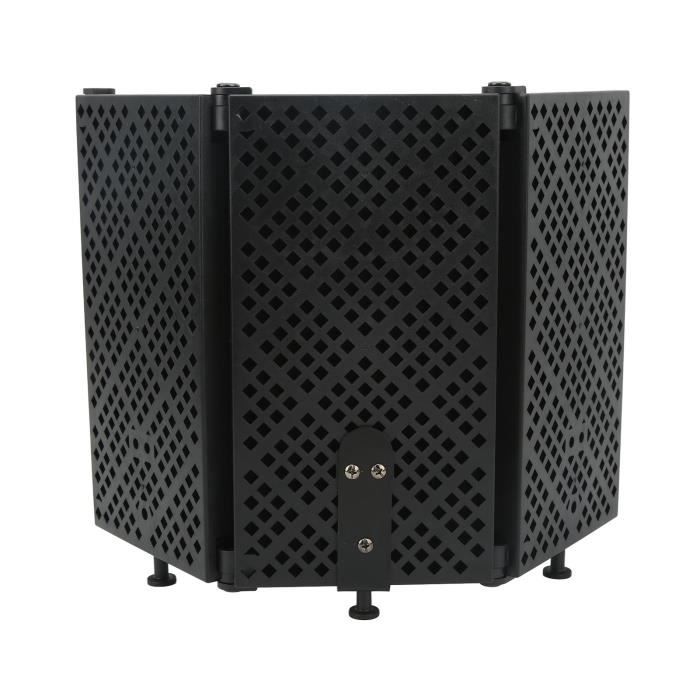 Bouclier d'isolation pour Microphone, Mousse Absorbant le son Pliable pour Mic à Condensateur