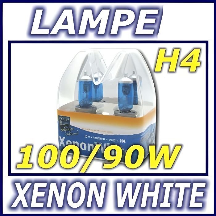 Ampoule - H4 - 12V 90/100W - Halogène - Eclairage Blanc