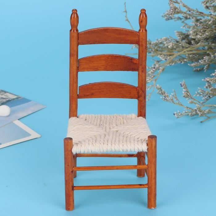 Zerone Chaise De Maison De Poupée Chaise Miniature Mini Canapé Floqué