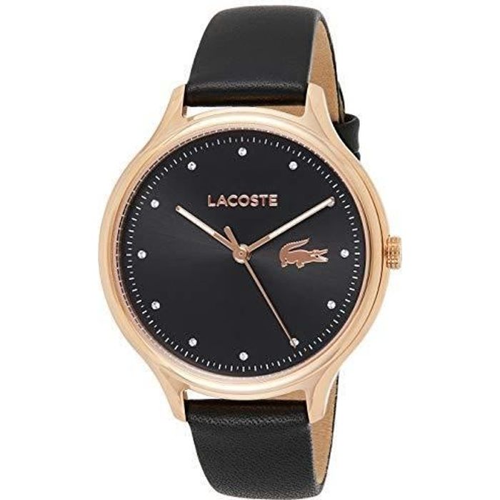 Lacoste Femmes Analogue Quartz Montre avec Bracelet en Cuir