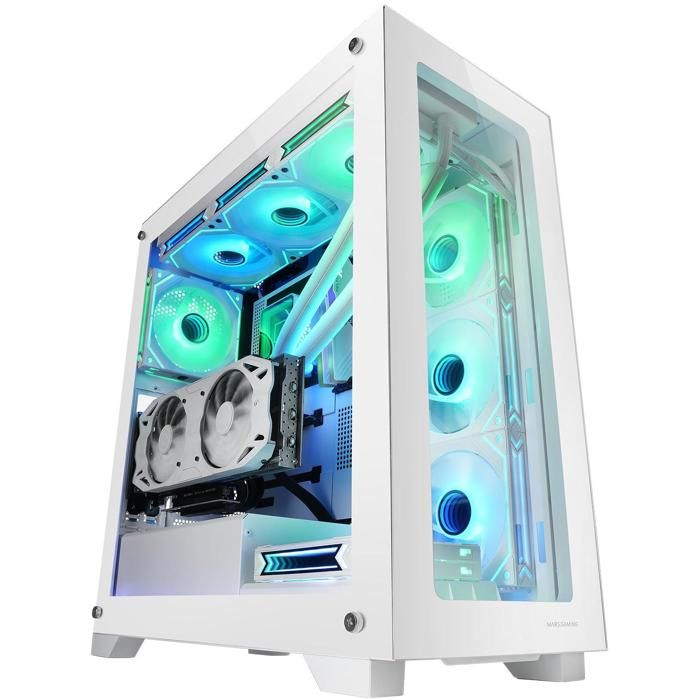 Boîtier PC Antec C5 ARGB - Verre Trempé, 7 Ventilos ARGB Inclus, Support ATX, Port USB-C