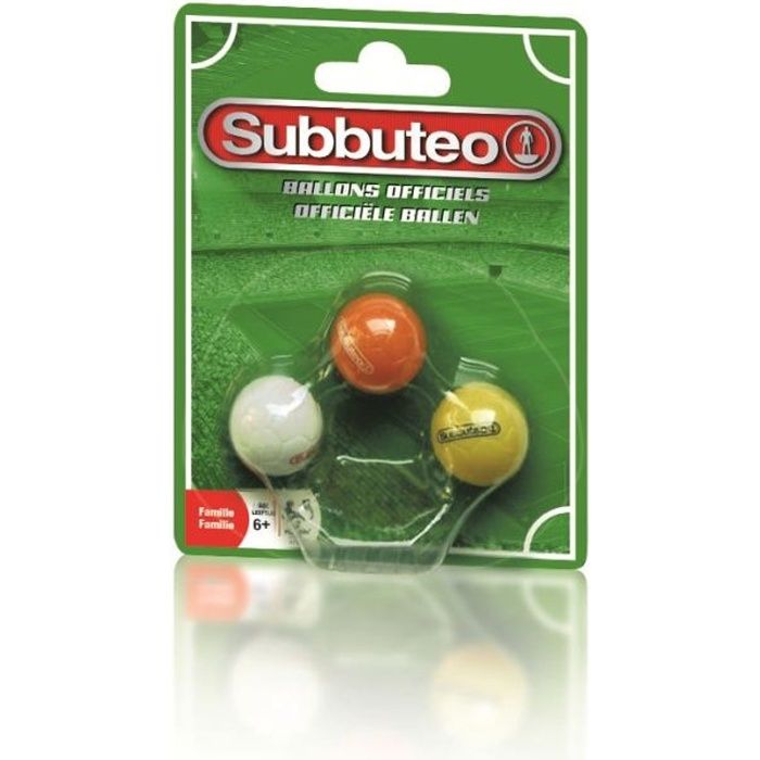Subbuteo - Megableu - Boite de 3 Ballons - Mixte - Jeu d'action et de réflexe