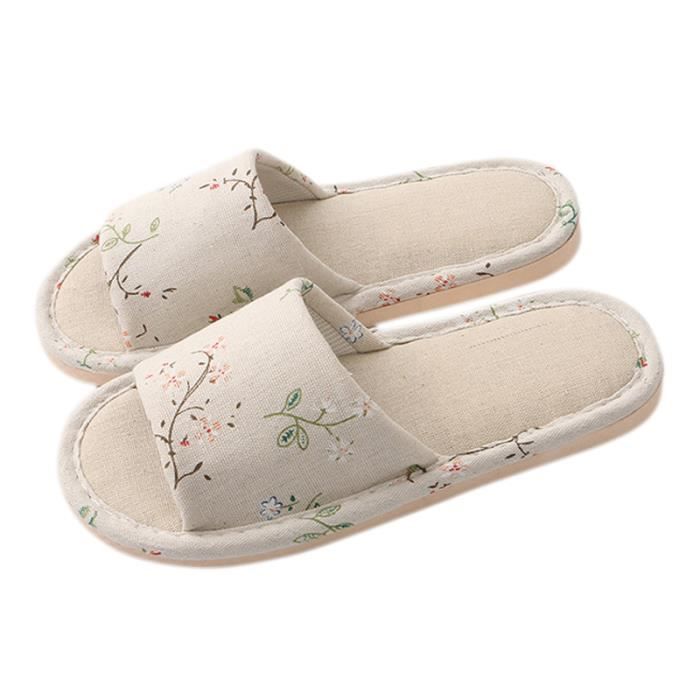 chausson ouvert femme