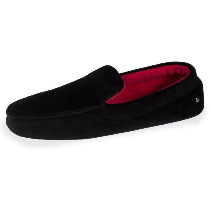 Chaussons mocassins homme broderie - Noir - 96774-AAG-42 Noir - Cdiscount
