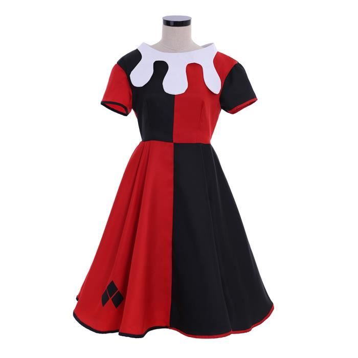 Robe Harley Quinn Suicide Squad Costume Clown Halloween Déguisement