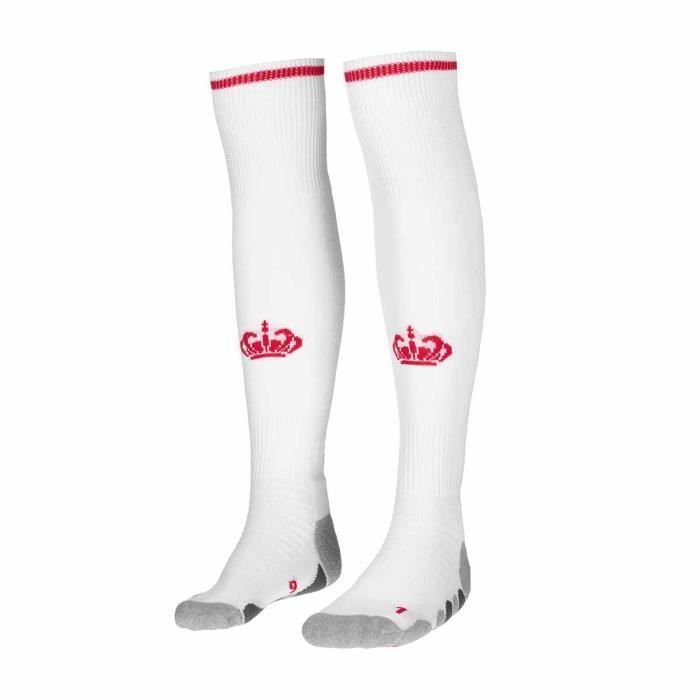 Chaussettes de football Kombat Spark Pro Fifth AS Monaco 24/25 pour homme - Blanc et rouge