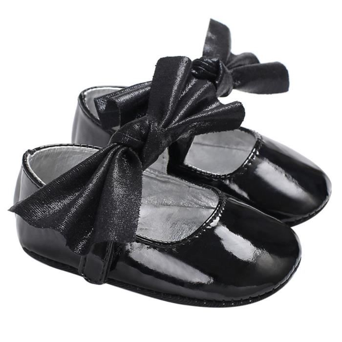Chaussures Bebe Nouveau Ne Pour Bebe Bebe Fille Semelle Souple Noir Noir Cdiscount Chaussures
