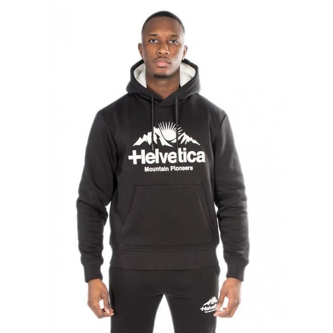 Pull Typographique Minimaliste Sweat à Capuche Helvetica - Style