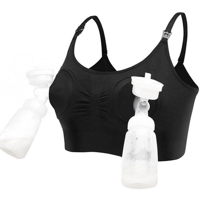 Soutien-gorge Tire-lait Mains Libres Pour Femme - Coton Confortable - Réglable Velcro - Tailles S à L