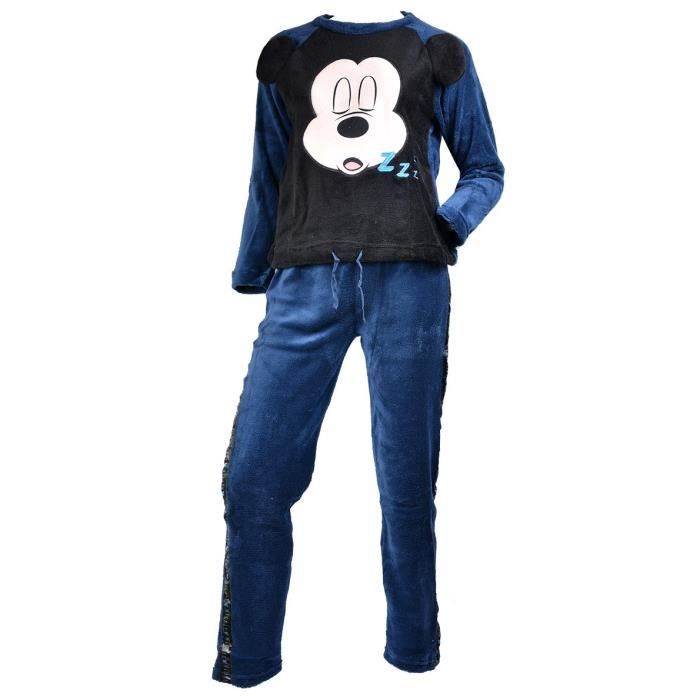 Pyjama Femme MINNIE en Coton MICKEY HS3565 Bleu Polaire Mickey hs3565 bleu polaire Cdiscount Pret a Porter