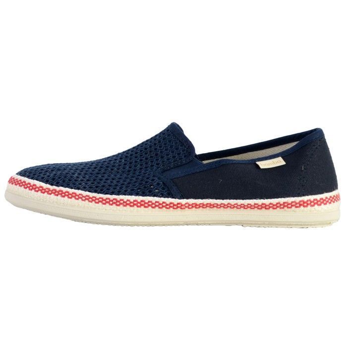 Victoria Espadrilles - VICTORIA - Andre Elasticos - Bleu Marine - Basse - Textile - Confort exceptionnel
