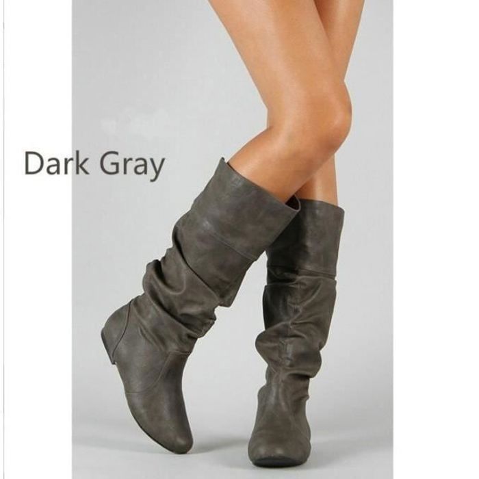 Bottes grises plates on sale