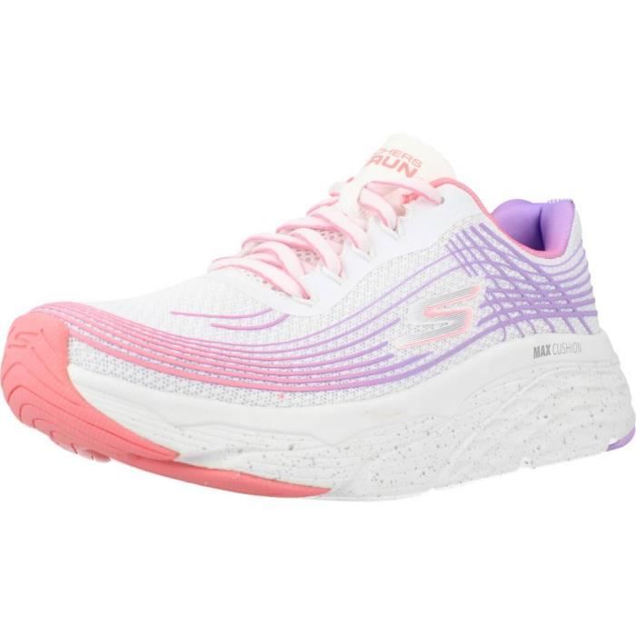 Skechers Basket Femme - SKECHERS - 136695 - Blanc - Lacets - Semelle Gomme