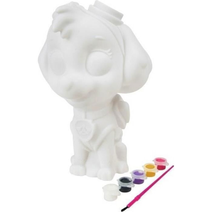 Tirelire ?� peindre Pat' Patrouille - Stella - NICKELODEON - Tirelire - 25 cm - Blanc - Enfant 