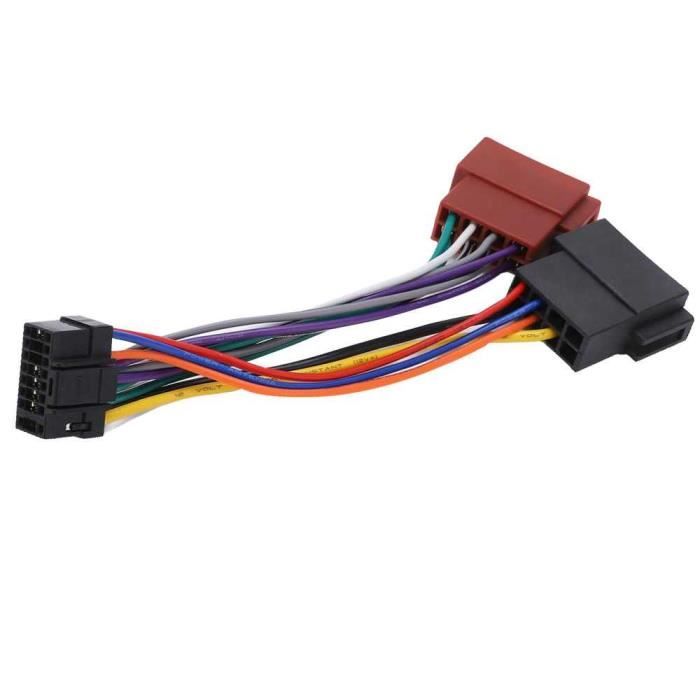 OcioDual Câble Adaptateur Connecteur ISO 16 Broches Autoradio Compatible avec Alpine