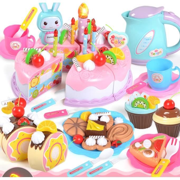 Olali 86 Pcs Jeux De Simulation De Gateau D Anniversaire De Coupe